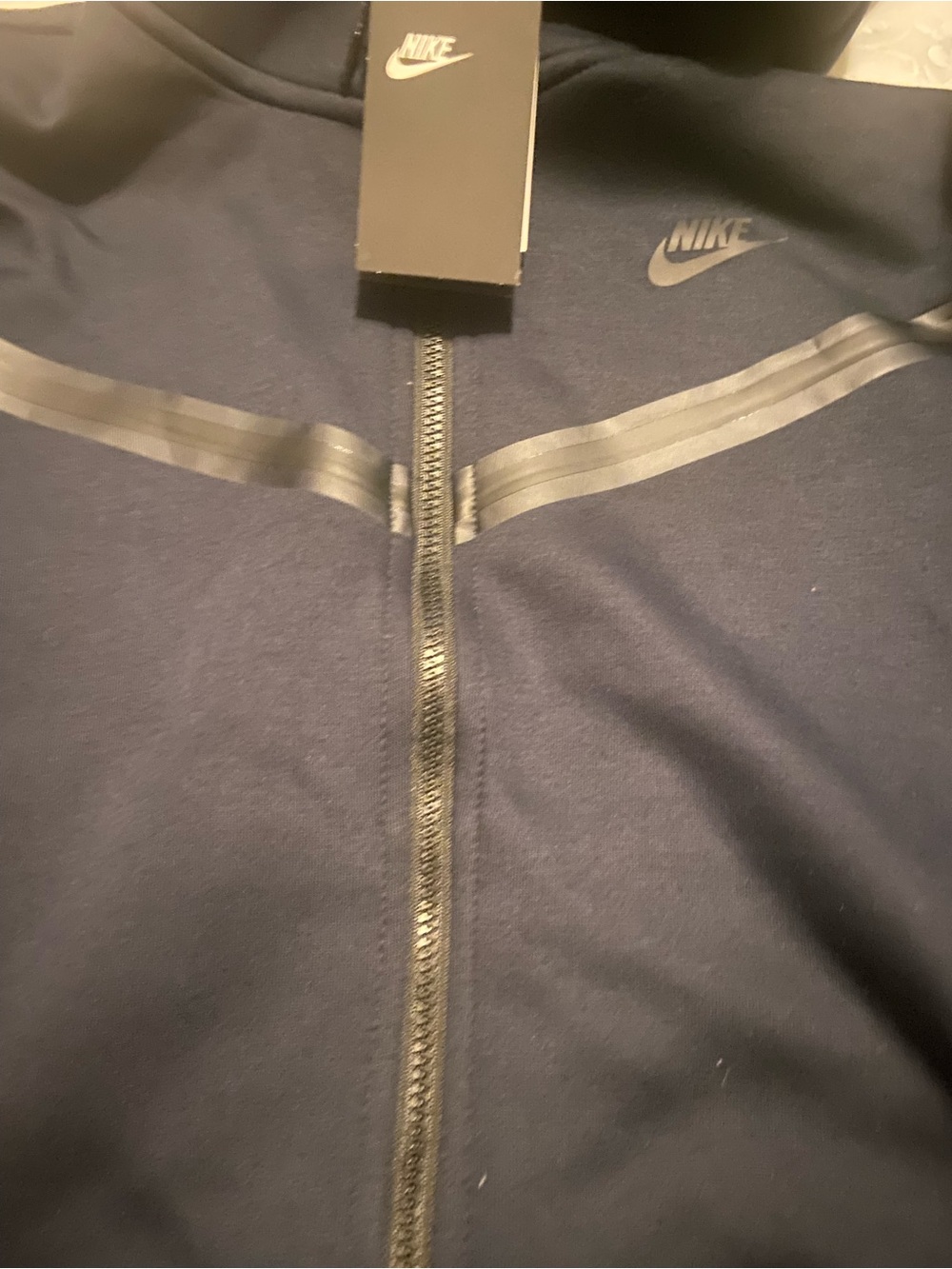 Nike Tech  fleece hoodie, navy blue